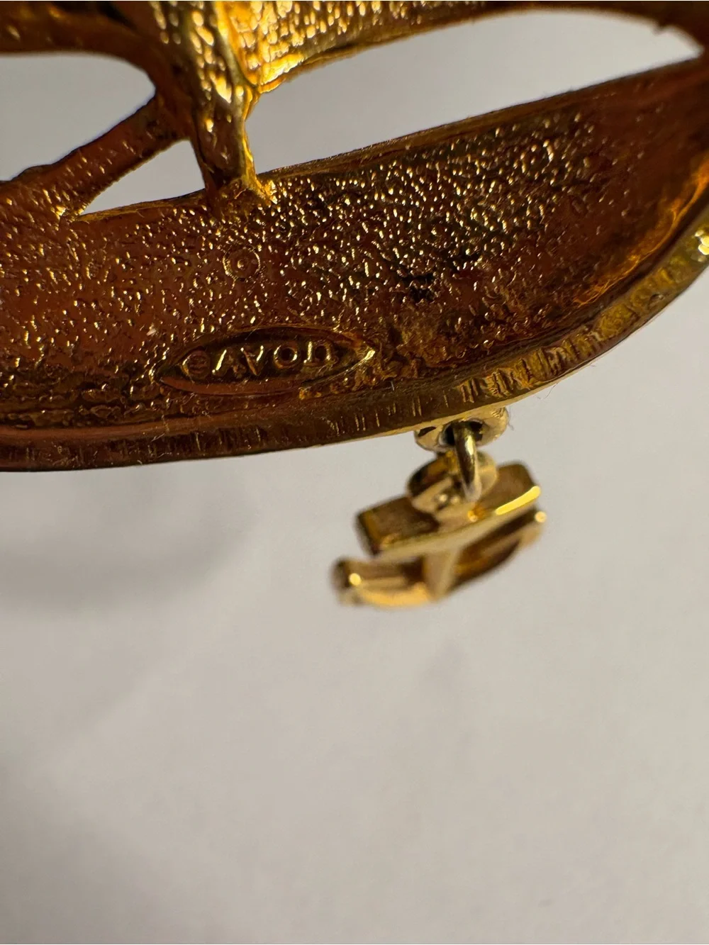 Avon Gold-tone Sailboat Pin with White, Blue & Red Enamel